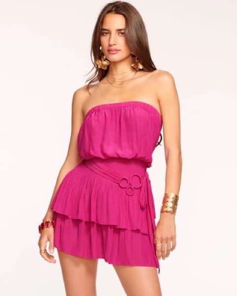 Ramy Brook Mini Pink Dress - Image 2