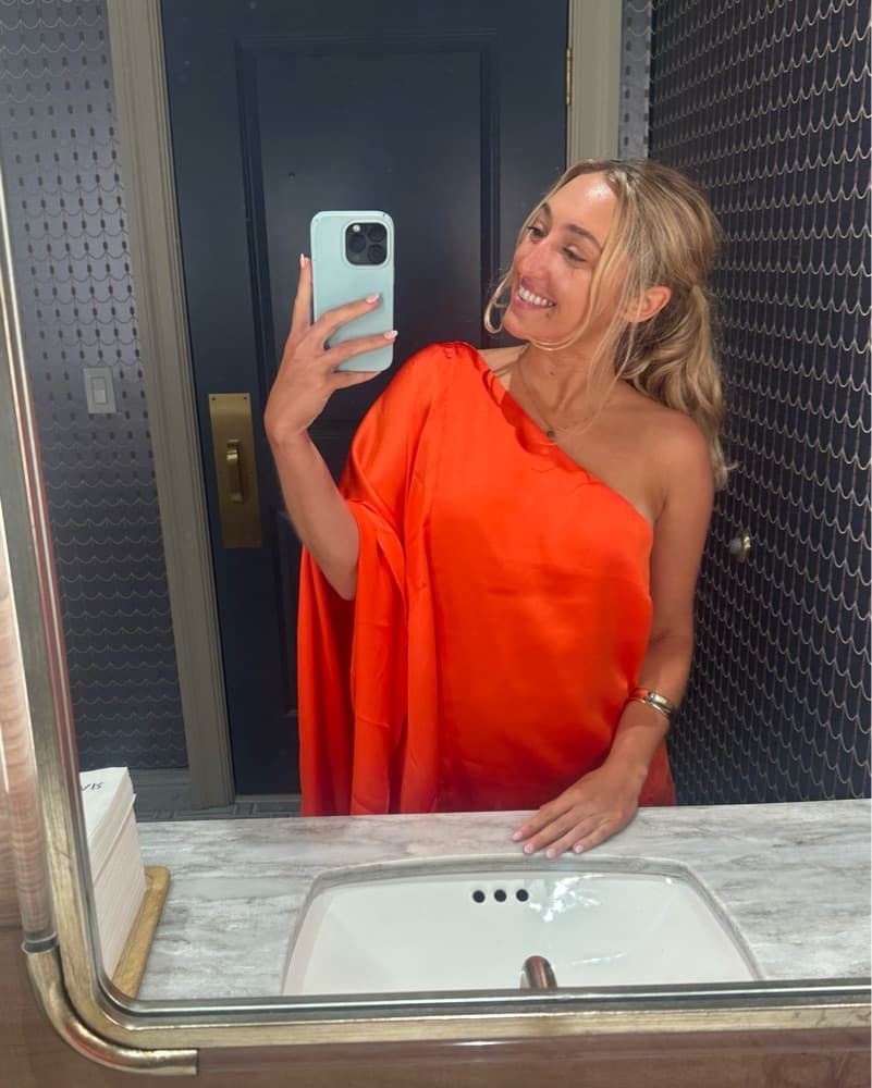 Orange One Shoulder Dress  - Image 2
