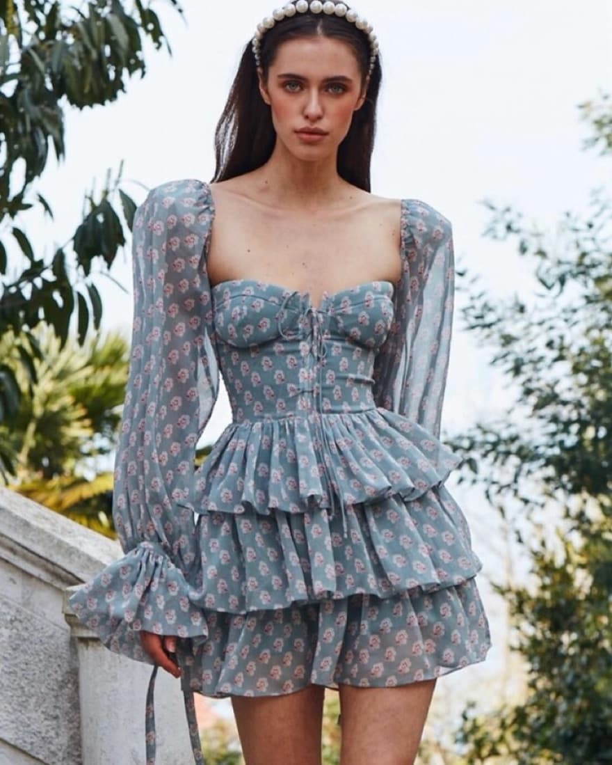Turkish Designer Summer Daytime Dress - Image 5