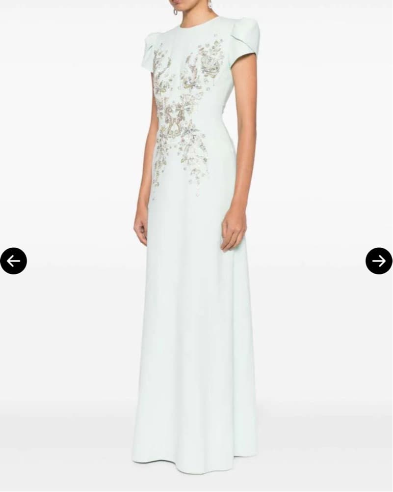 White Jenny Packham Gown SZ 4/6 - Image 4