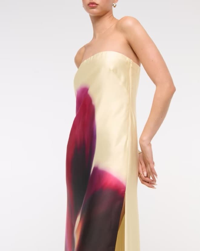 The A&F Julia Strapless Slip Maxi Dress - Image 1