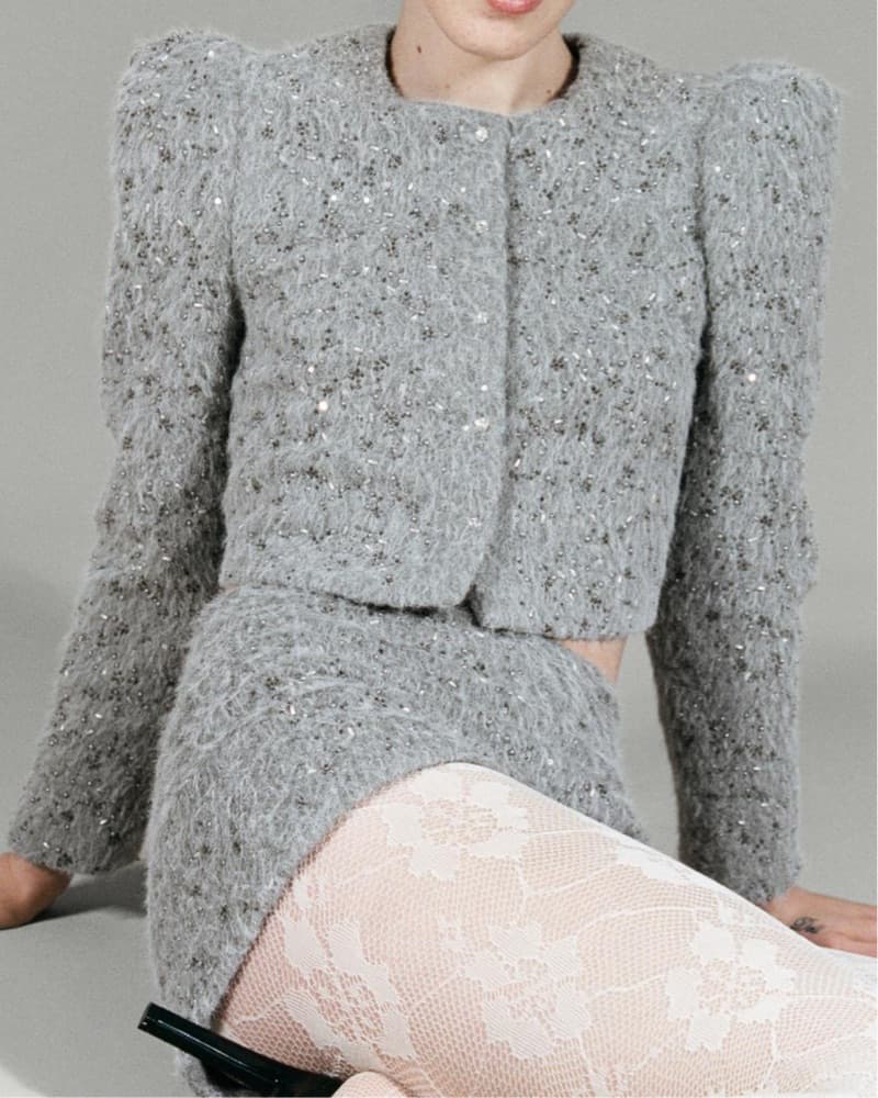 Zara Fur Beaded Set - Image 4