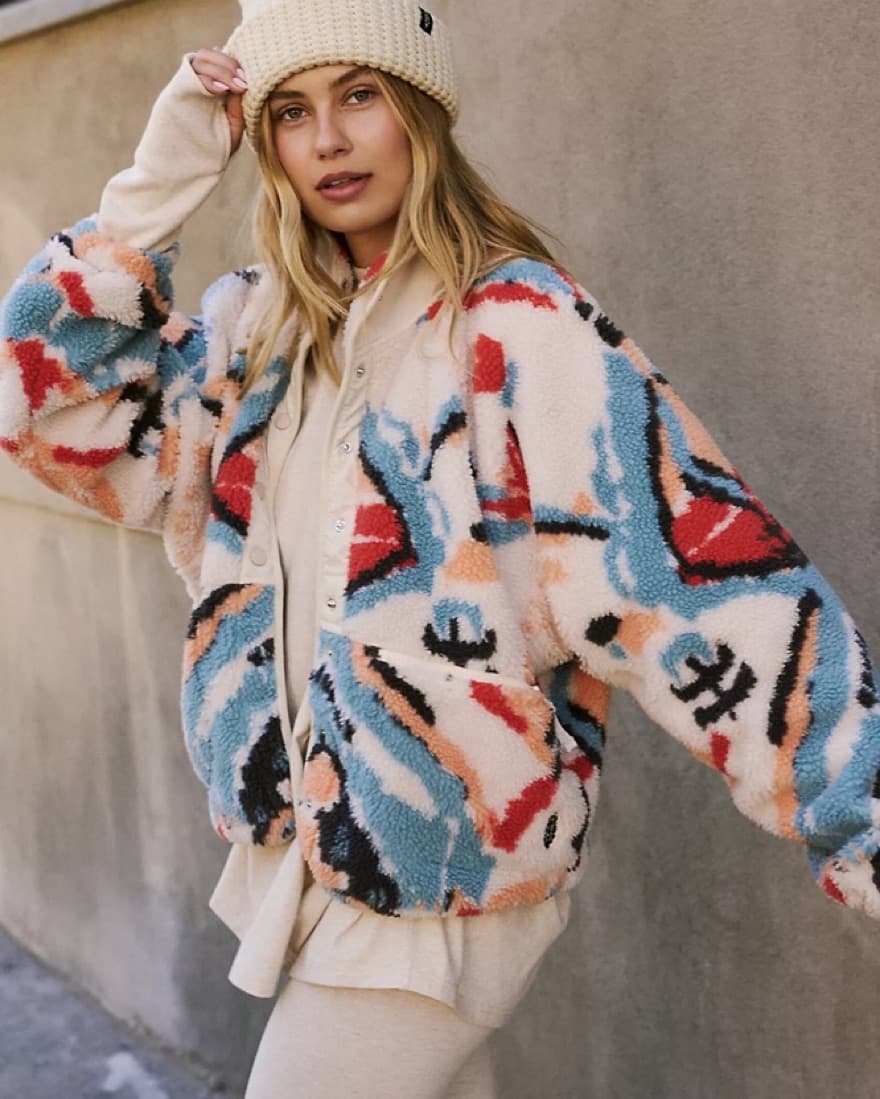 FP Movement Printed Fleece Jacket - Image 1