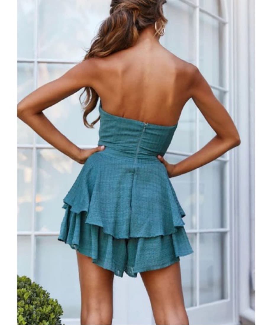 Hello Molly Green Romper - Image 2