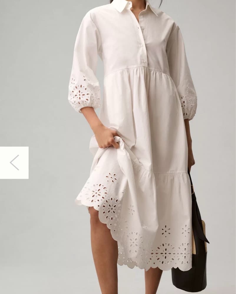 The Bettina Tiered Shirt Dress by Maeve - Image 5