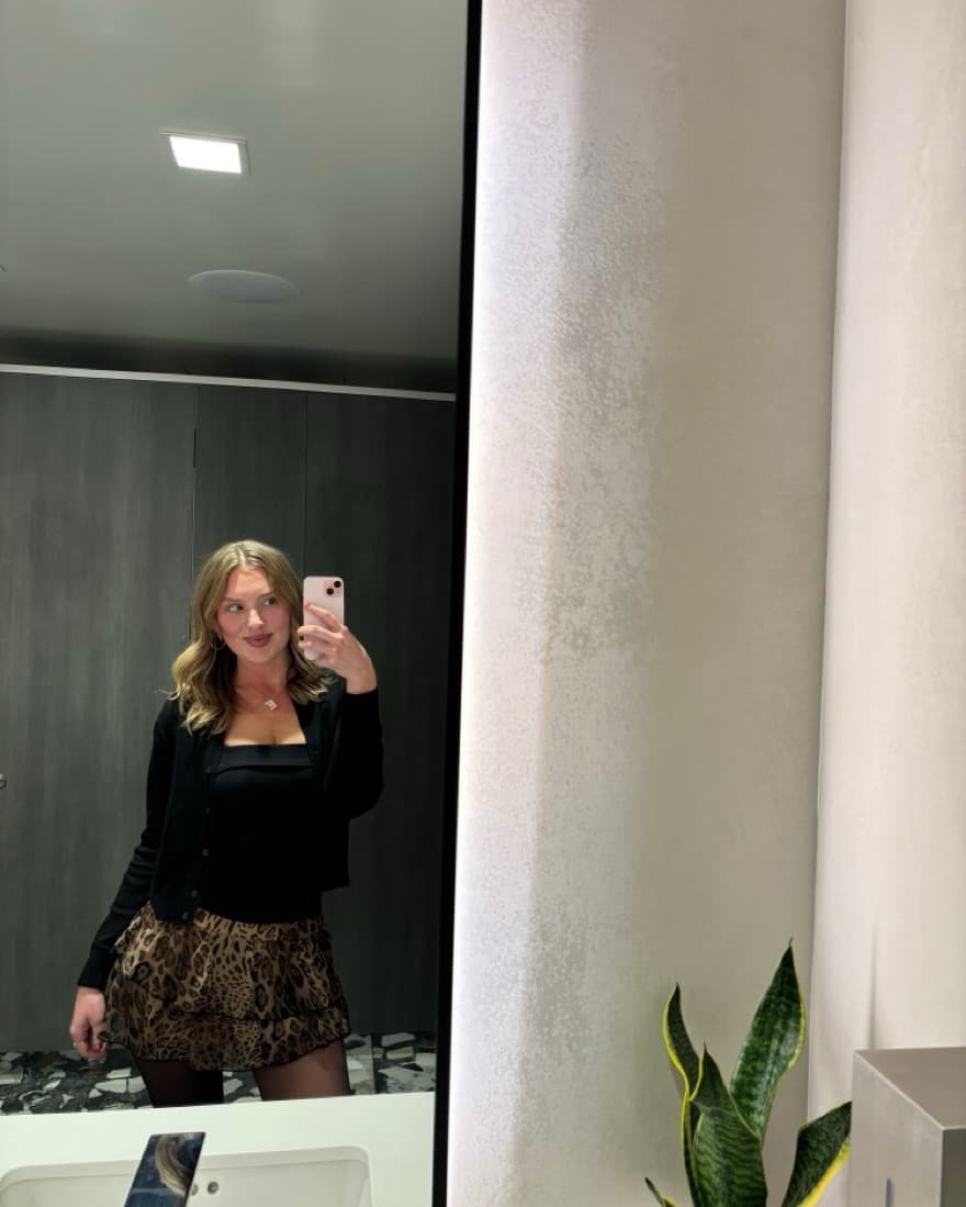 Cheetah Print Skirt  - Image 1