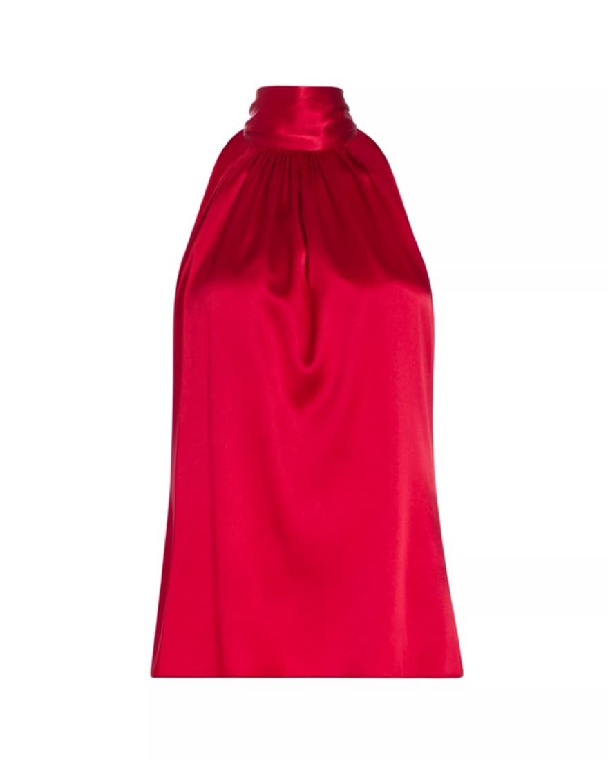 Ramy Brook Lori Silk Halter Top - Image 1