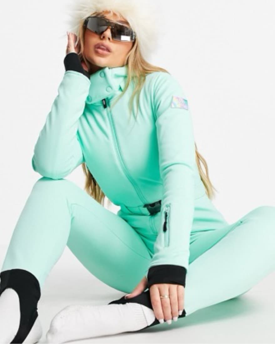 Fitted Mint Skisuit - Image 3