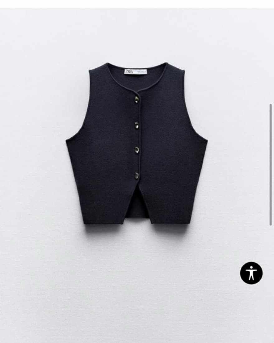 Zara Knit Crop Top - Image 1