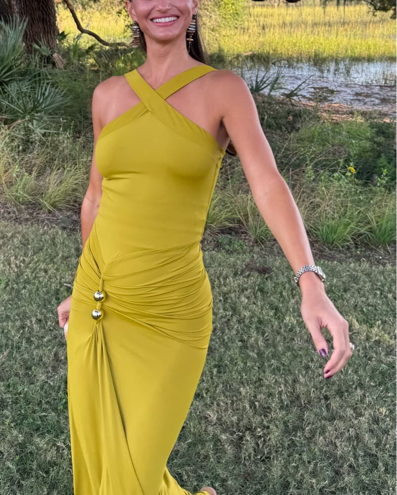Moss Cross Neck Maxi Dress - Image 4