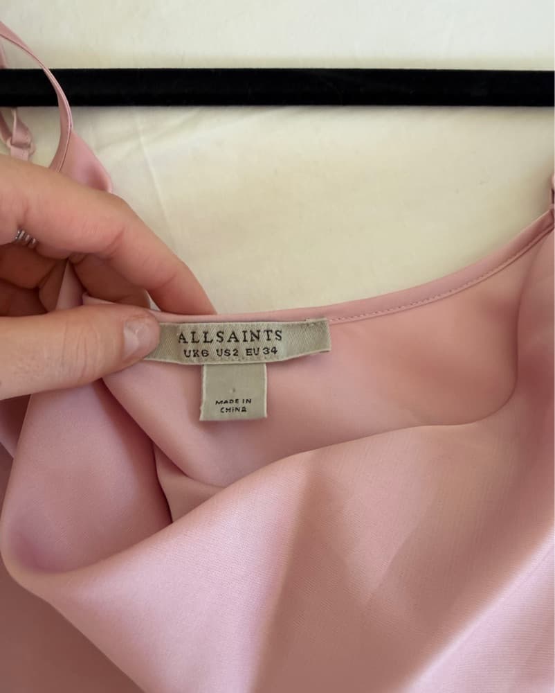 Pink Midi Dress (ALLSAINTS) (sz 2-4) - Image 4