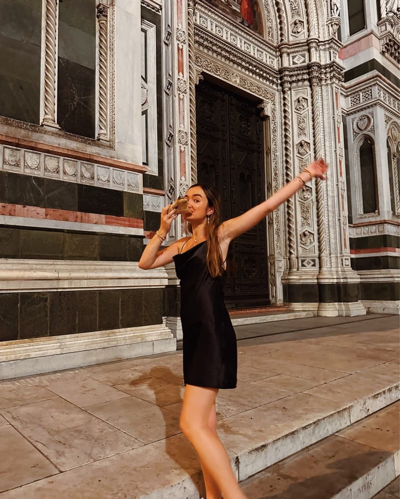 Cowl Neck Satin Mini Dress - Image 1