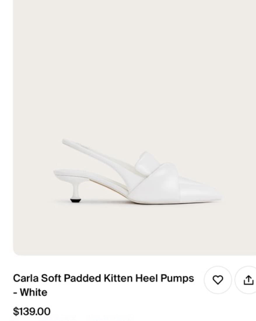 JW PEI CARLA SOFT PADDED KITTEN HEEL - Image 1