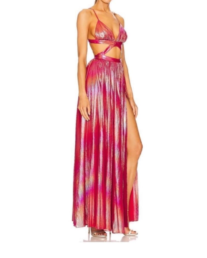Retrofete Jett Dress Orange Ombre - Image 2