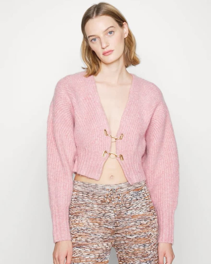 CULT GAIA Embellished Rib Knit Cardigan - Image 4