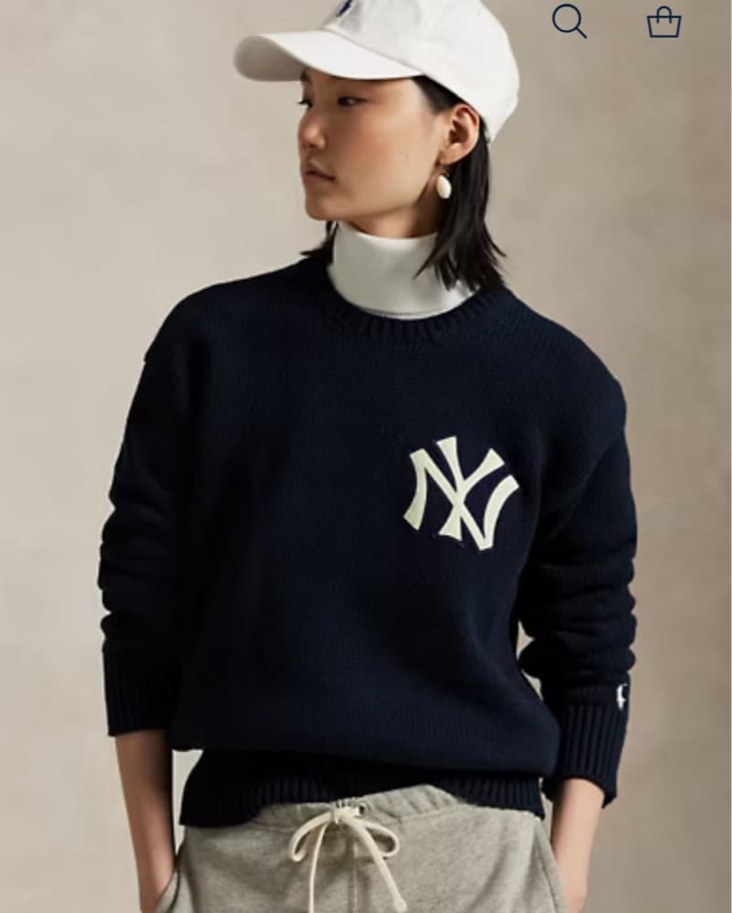 polo ralph lauren yankees sweater - Image 1