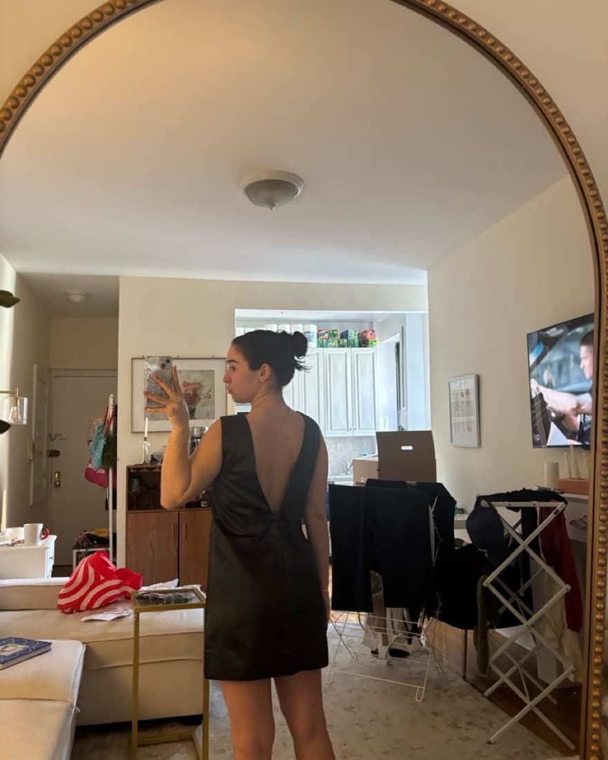 Abercrombie Plunge Bow-Back Mini Dress - Image 2