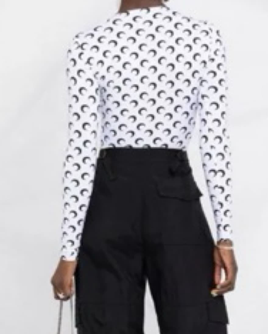 Marine Serre Crescent Moon-print top - Image 2