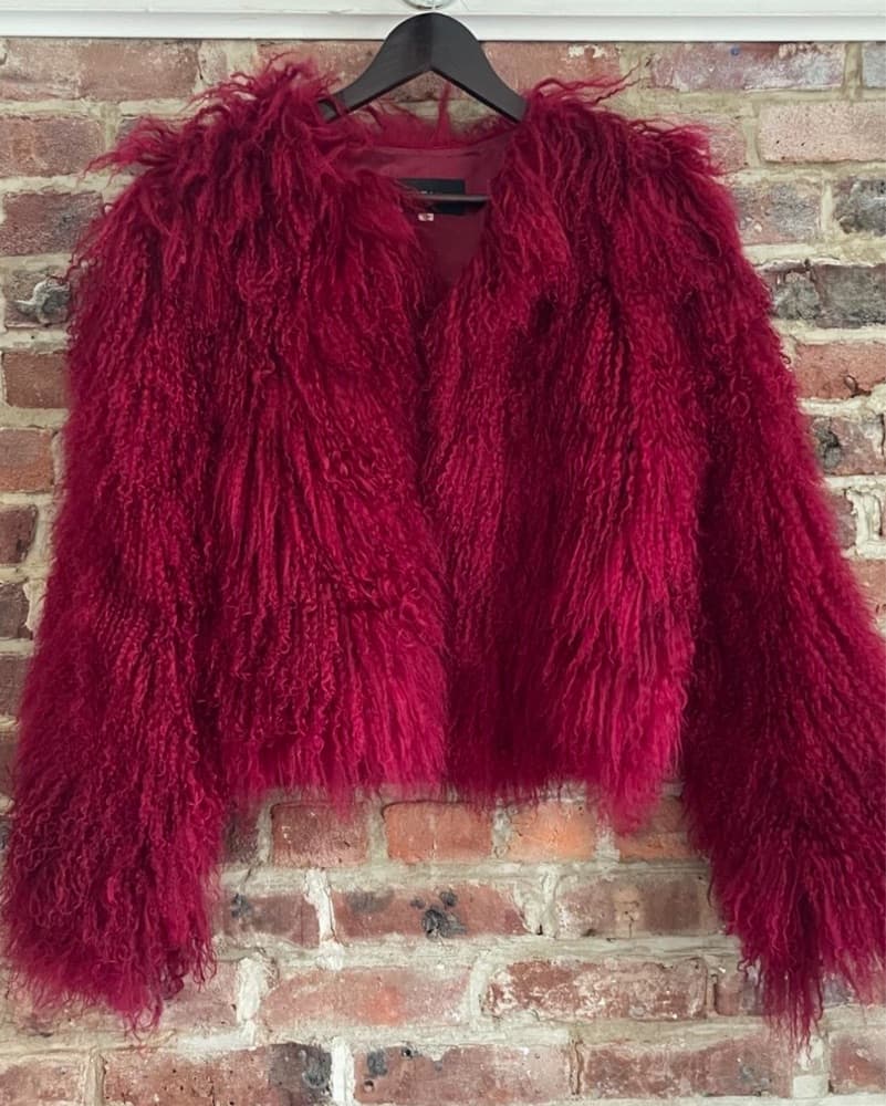 Adrienne Landau Mongolian Fur Jacket - Image 1