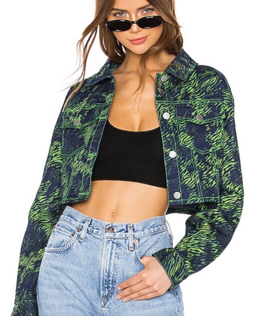 I Am Gia Revolve Tali Green Tiger Jacket - Image 1