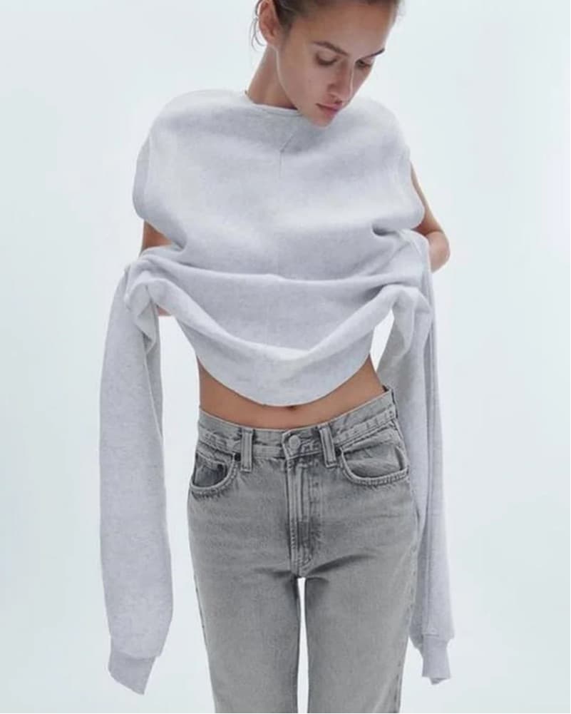 Zara Muscle Sweater in Gray - Image 2