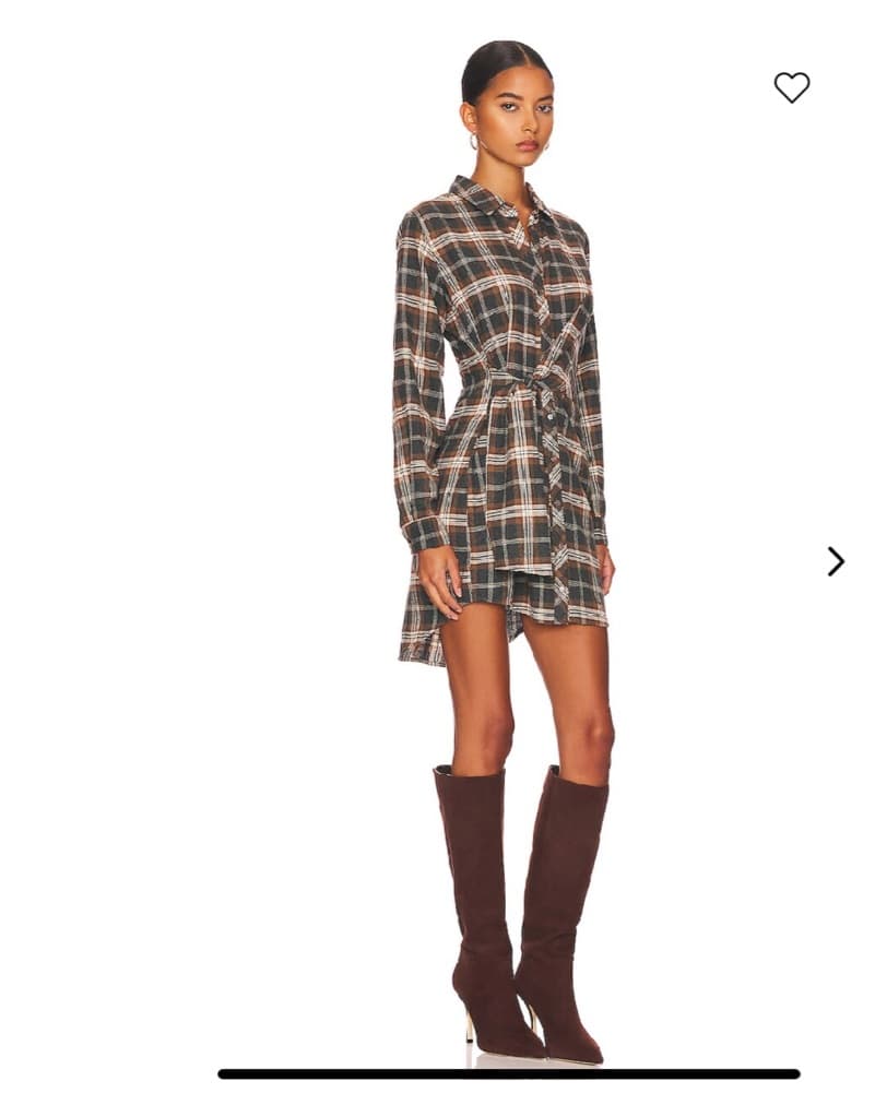 Brynn Plaid Mini Dress - Image 1