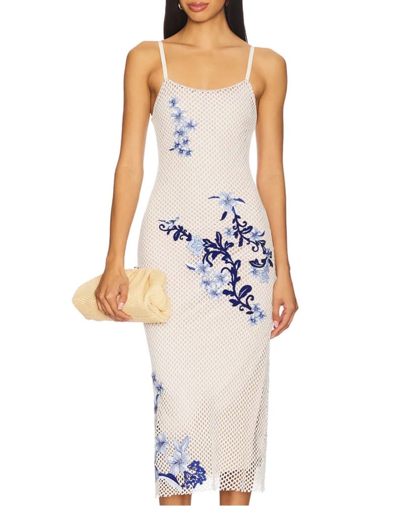 Agua Bendita - Floral Mesh Dress - Image 3
