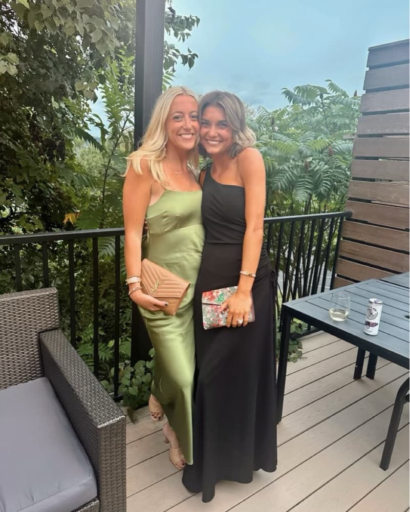 Abercrombie Satin Green Dress - Image 3