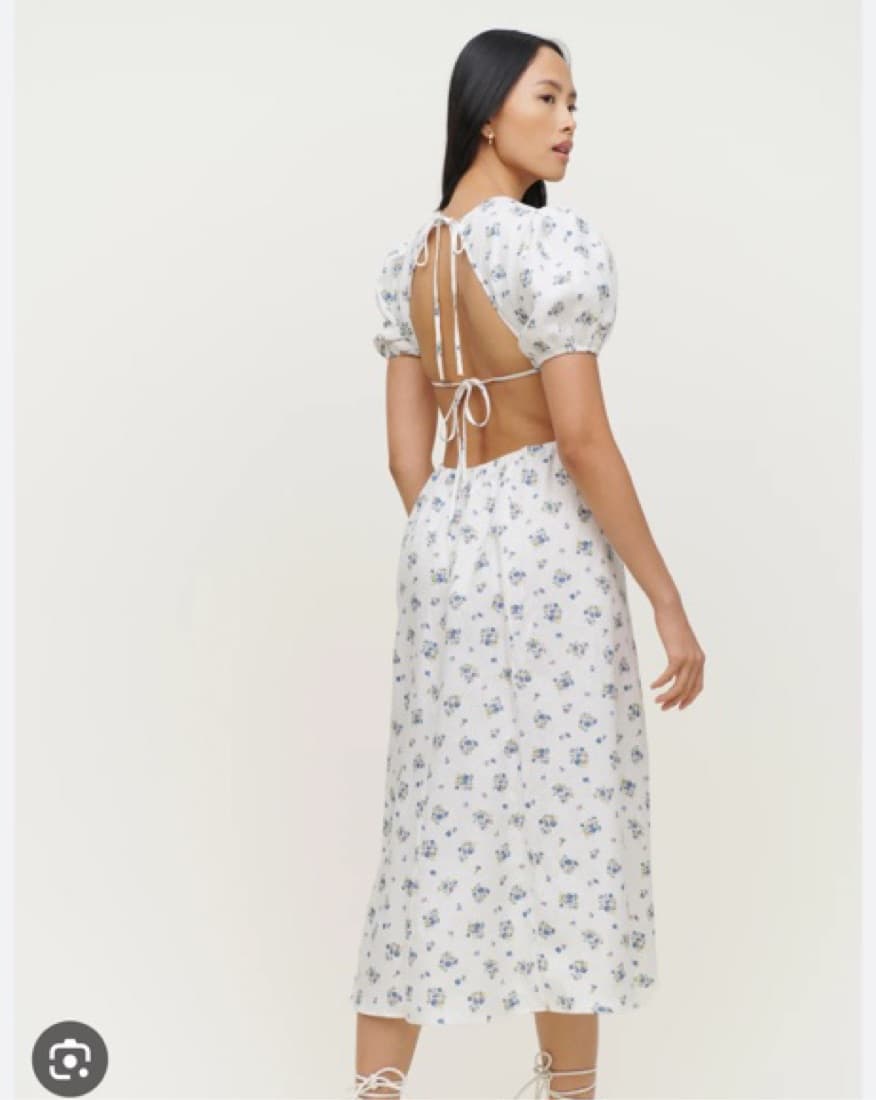 Reformation Anneliese Linen Dress - Image 1