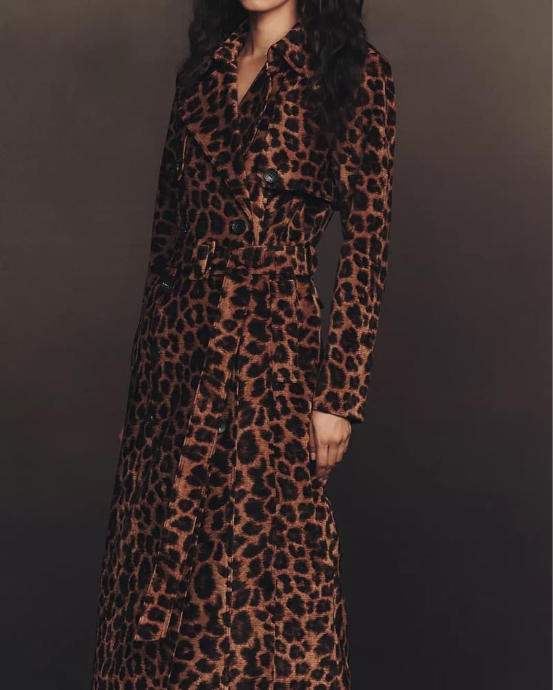 Cheetah Trench Coat - Image 2