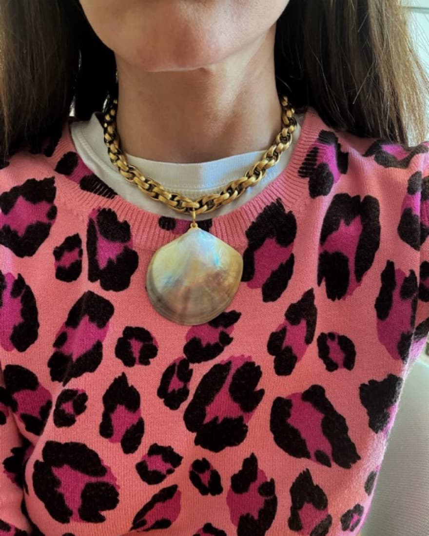 Large Oversized Shell Necklace - Image 3