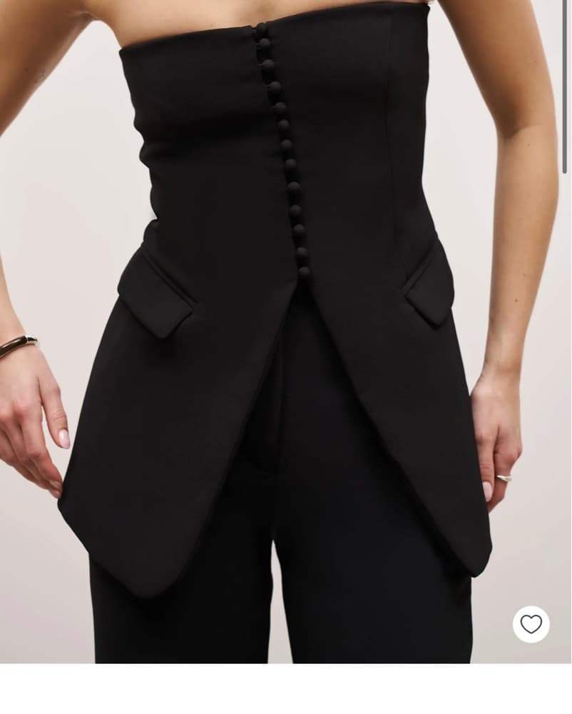 Because Of Alice Strapless Peplum Bodice - Image 2