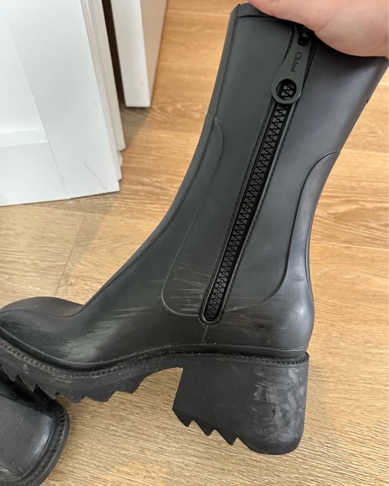 Chloé Buckle Lug Sole Boots - Image 3