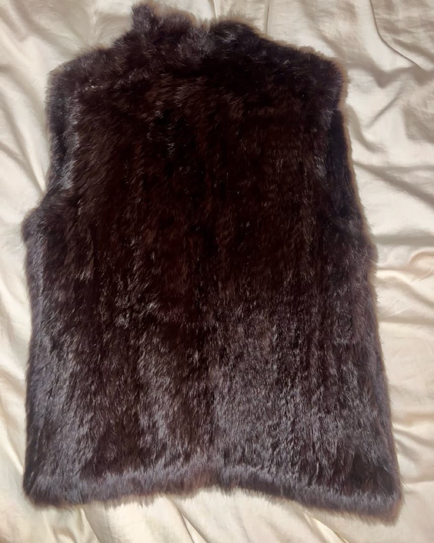 Rabbit Fur Vintage Vest - Image 2
