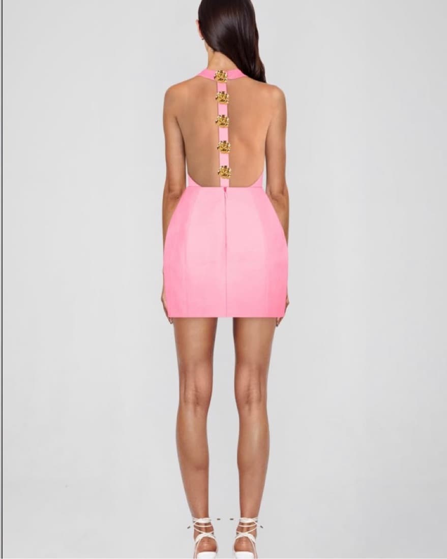 ATOIR Pink Mini Dress - Image 3