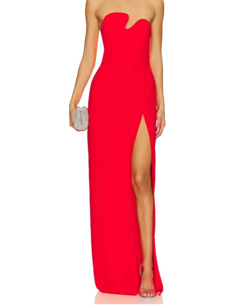 Amanda Uprichard Strapless Puzzle Gown - Image 1