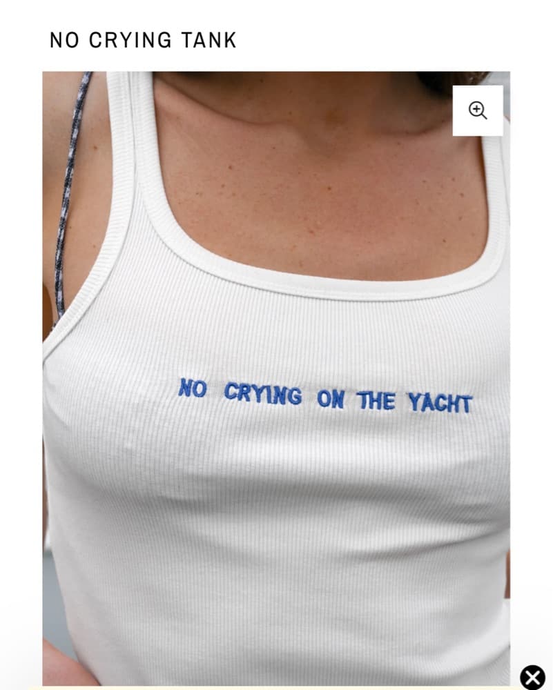 Yellow The Label Tank Top - Image 1