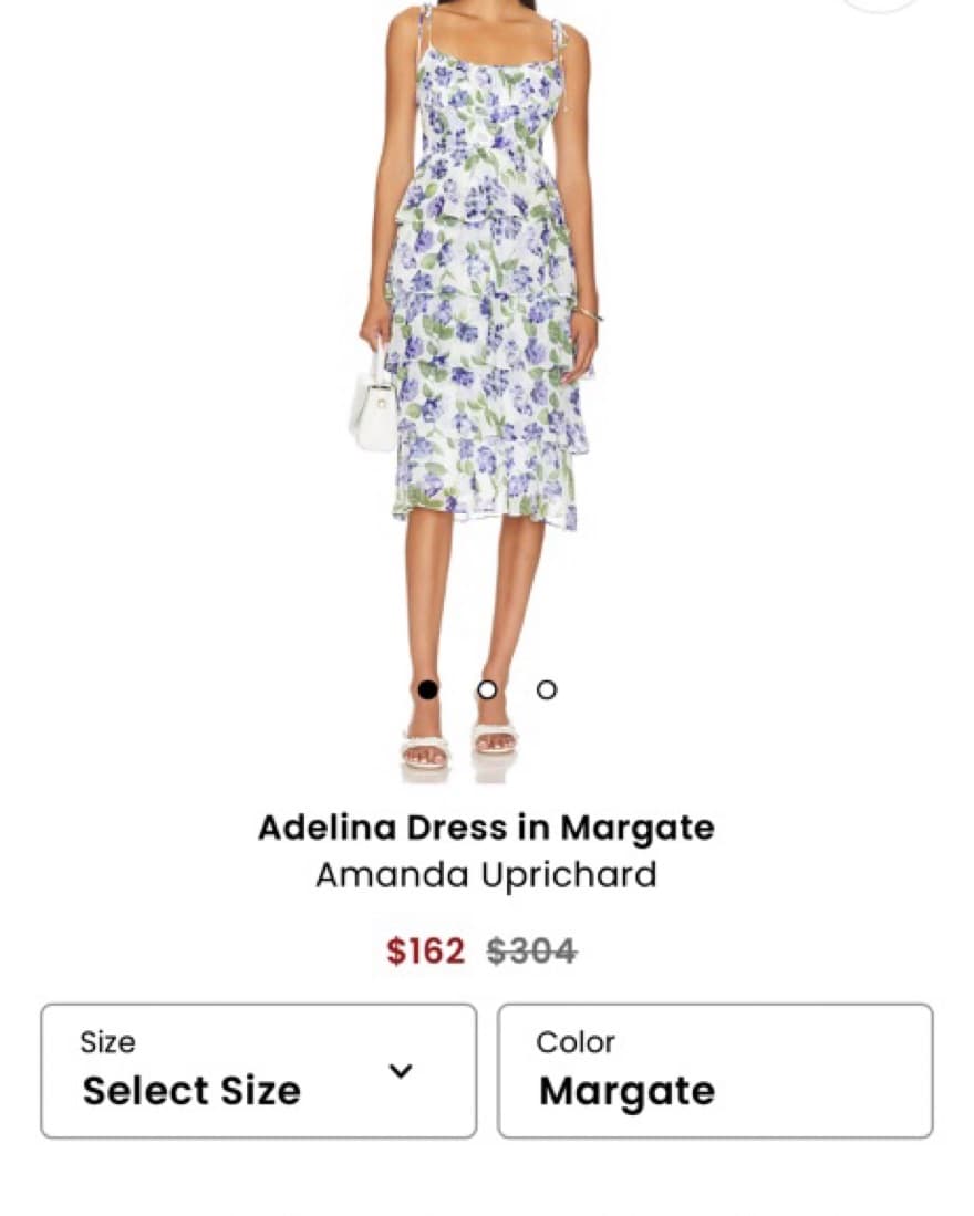 Midi Floral Amanda Uprichard Dress - Image 2