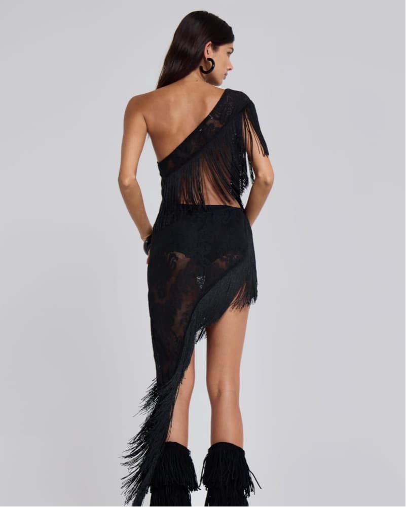 Vivienne Lace Fringe Dress - Image 2