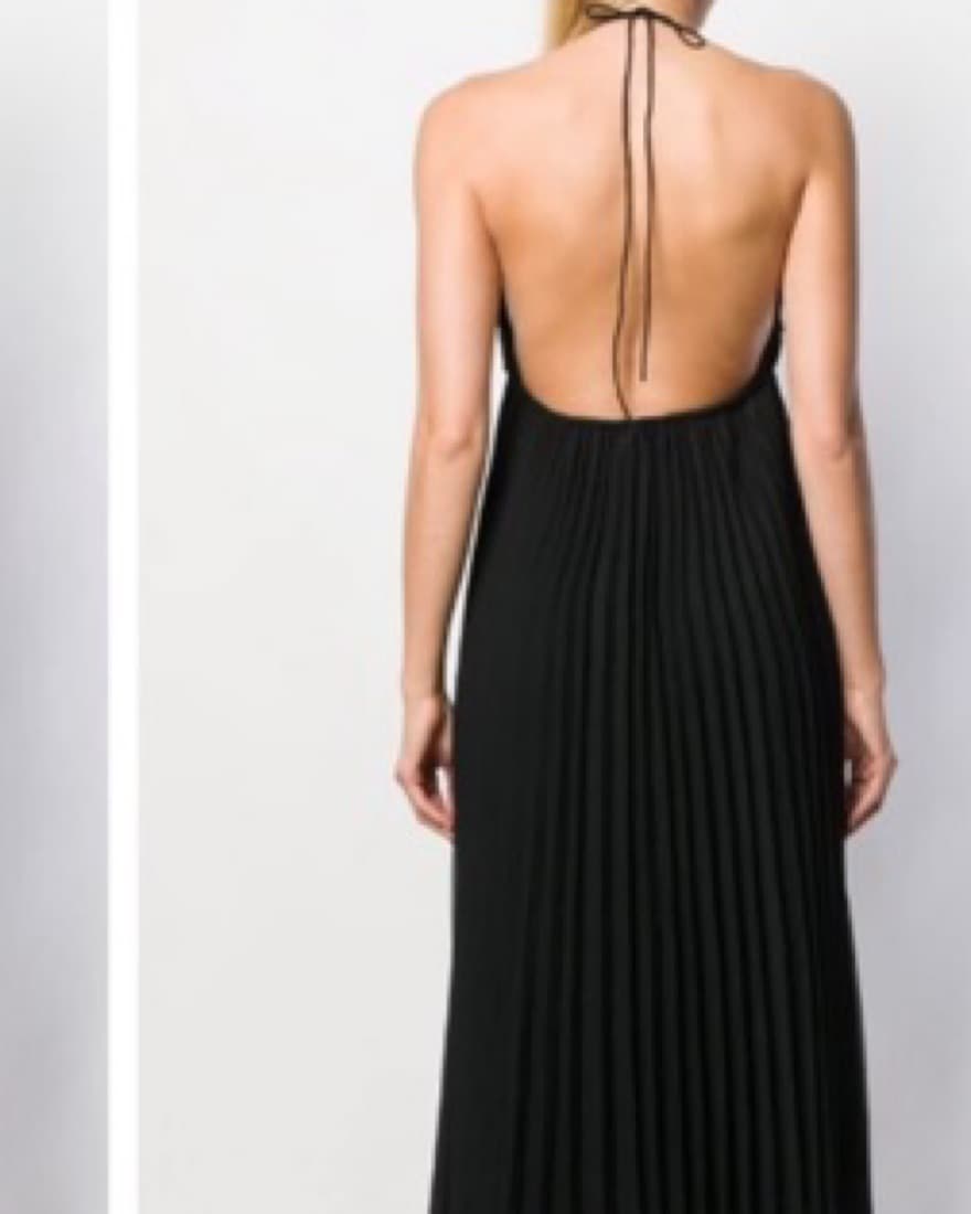 Alice And Olivia Pleated Halter Dress - Image 3