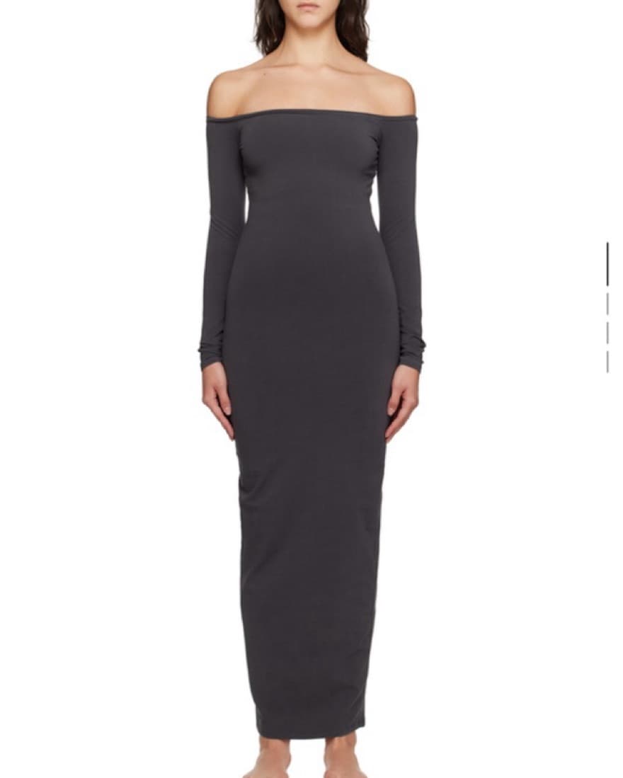 SKIMS Off-The-Shoulder Maxi Dress - Image 1