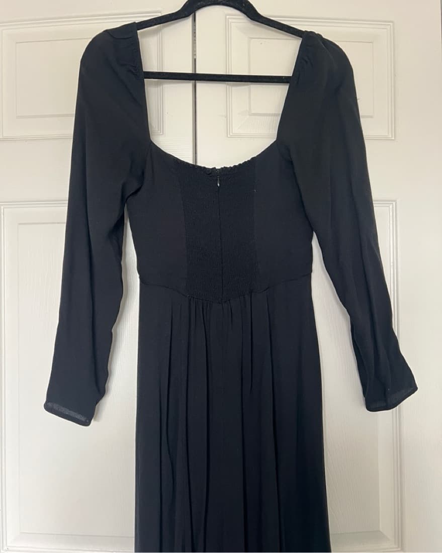 Reformation Square Neck Black Maxi - Image 3