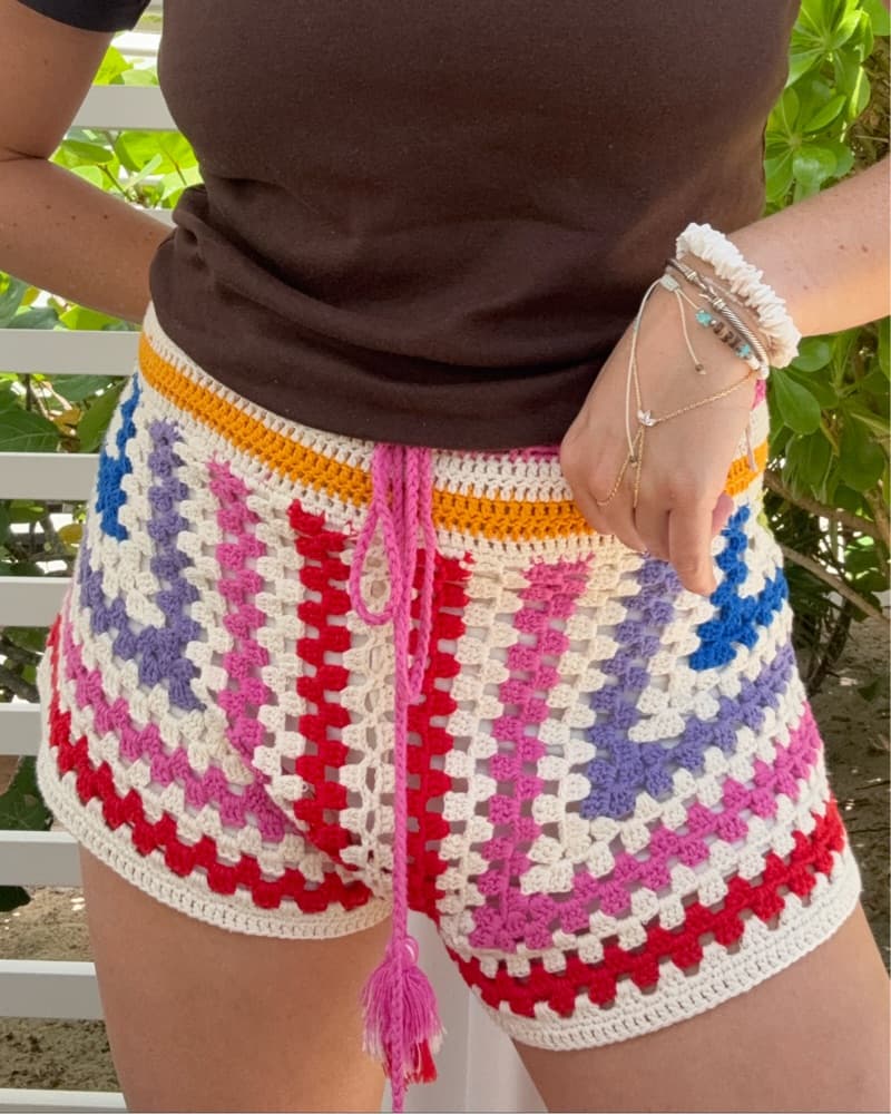 Farm Rio Crochet Shorts - Image 2