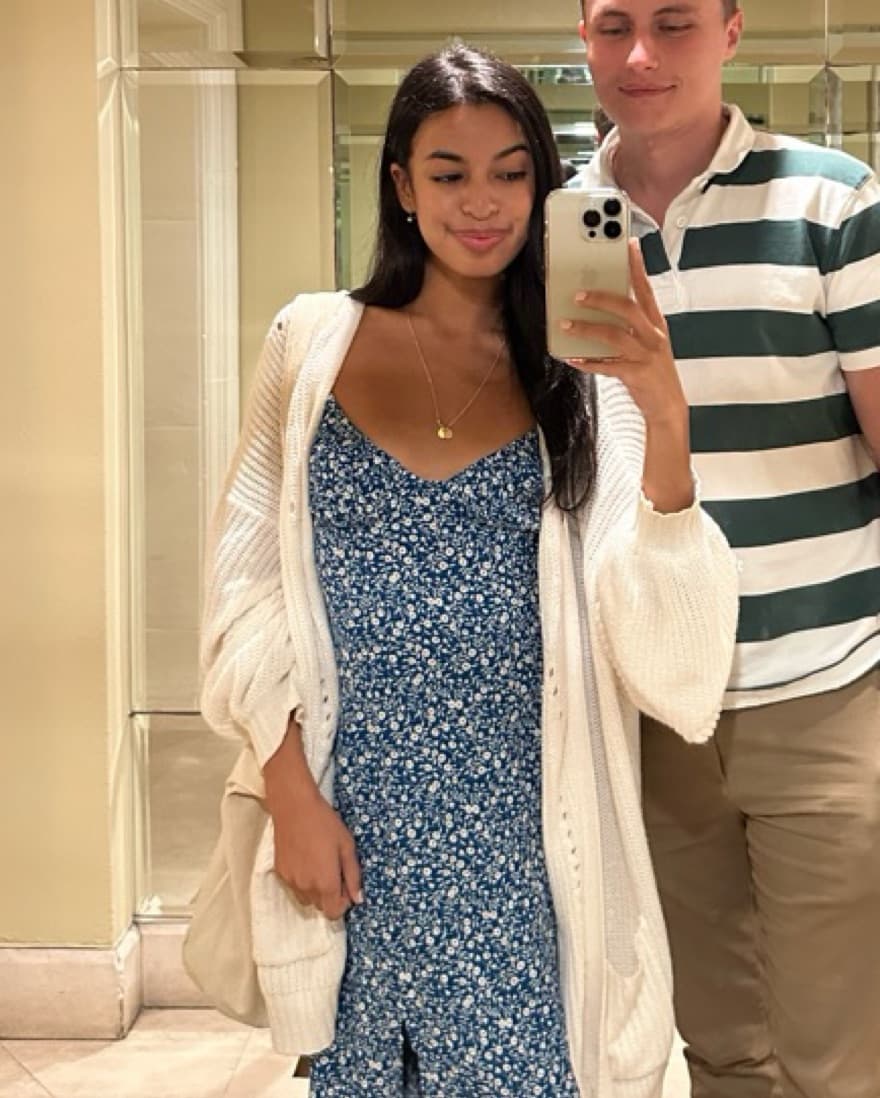 Blue Floral Midi Dress Princess Polly - Image 3