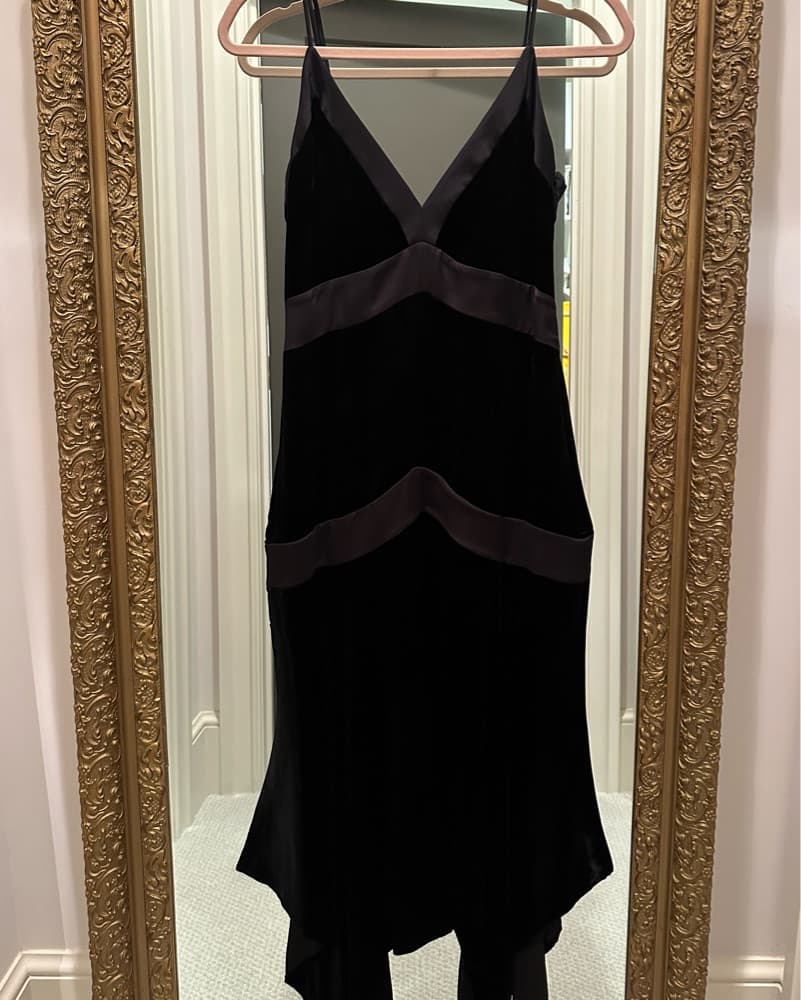Ramy Brook Louisa Velvet Midi Slip Dress - Image 2