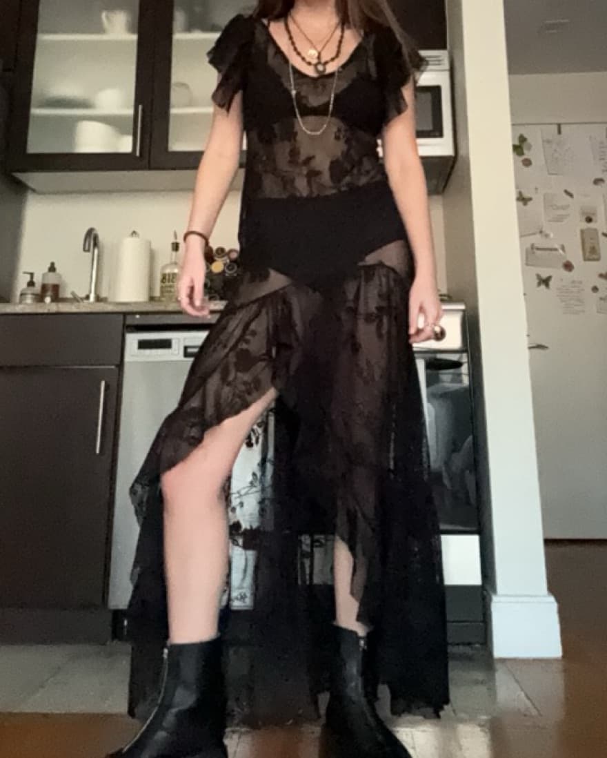 Sheer Slip Dress - Image 2