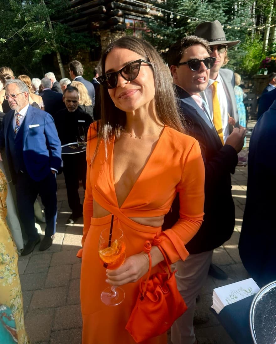 A.L.C. Orange Maxi Dress - Image 1