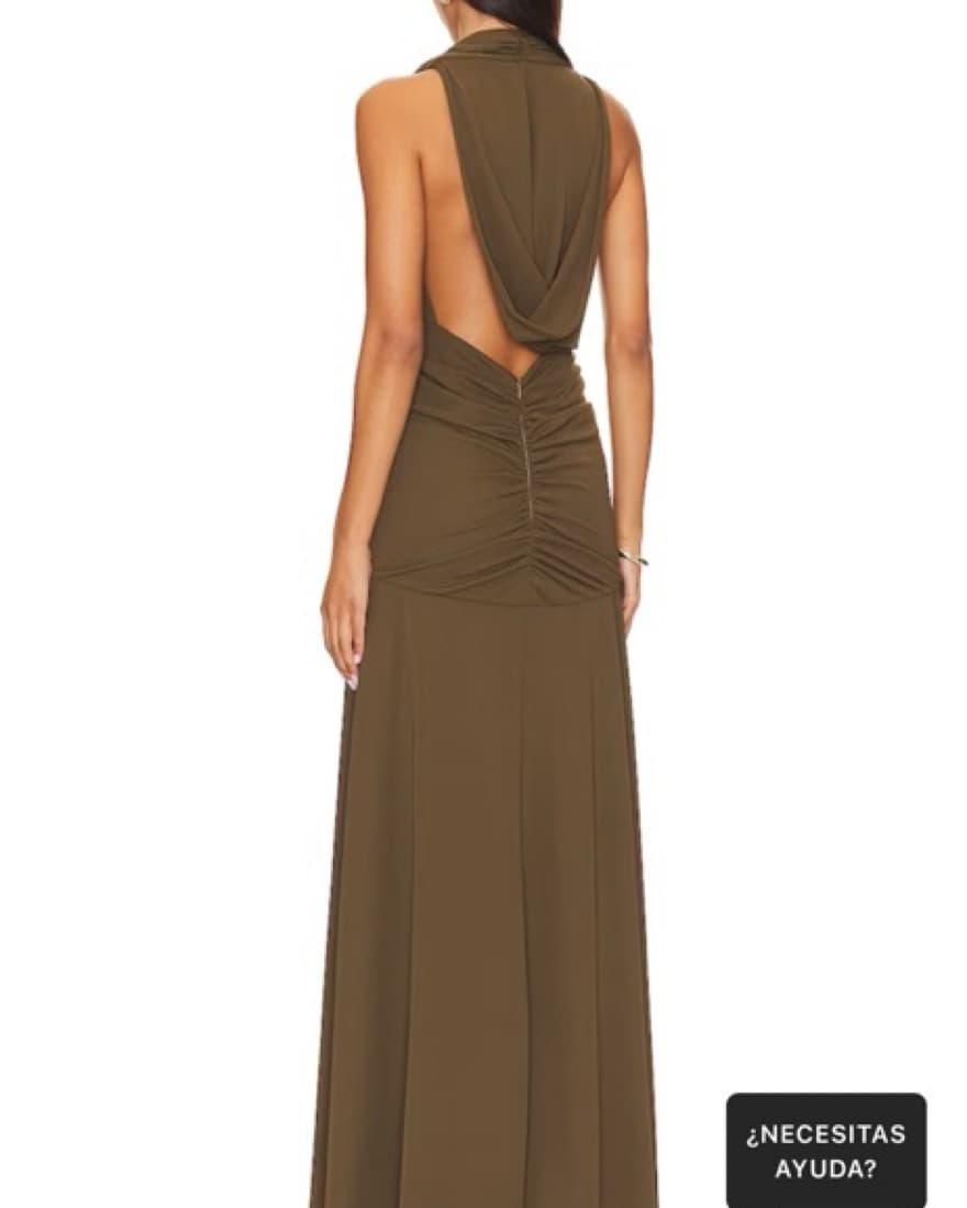 Ronny Kobo Revolve Brown Maxi Gown - Image 4