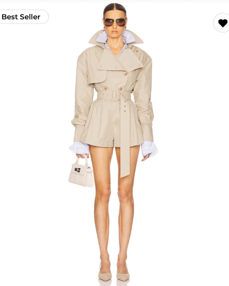 Helsa Short Trench Jumpsuit - Image 1