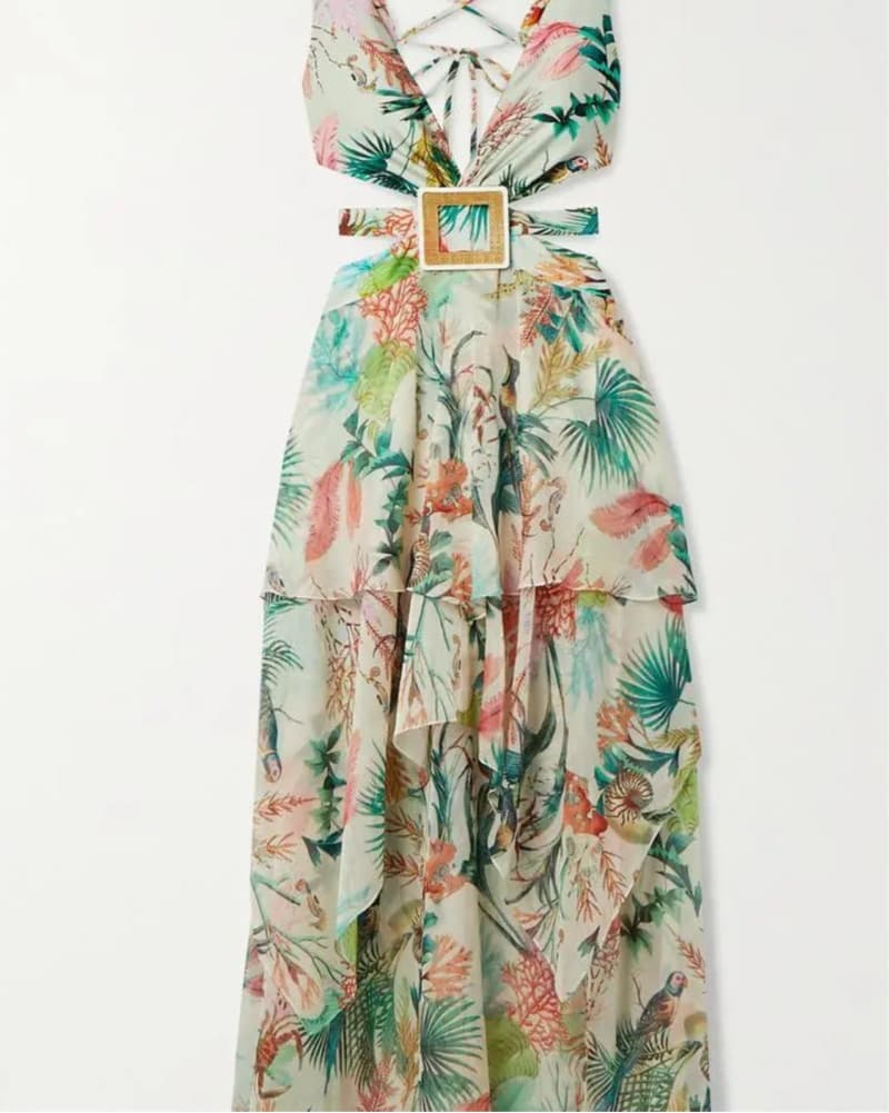 Pat BO Vibrant Tropical Maxi Dress - Image 3